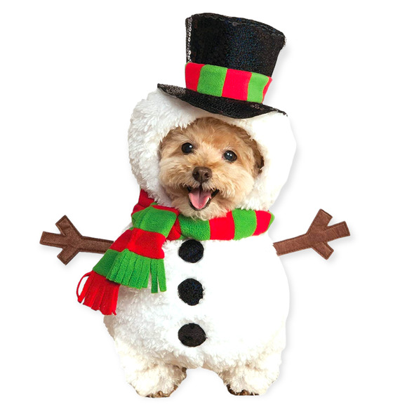Rubie's Walking Snowman Dog Costume Pet Medium Christmas Outfit Clothing Frosty